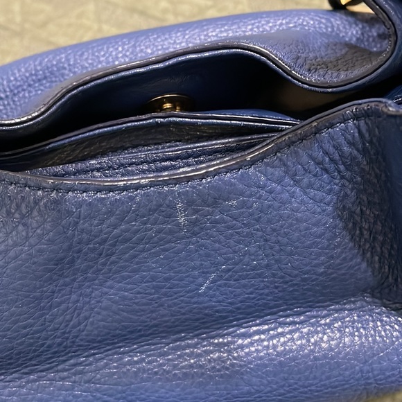 MICHAEL KORS navy pebble leather bag purse - Picture 13 of 13